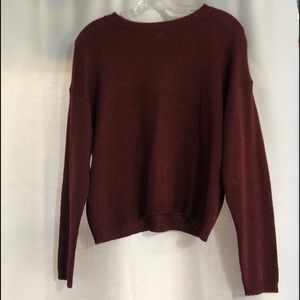 Garage maroon light sweater